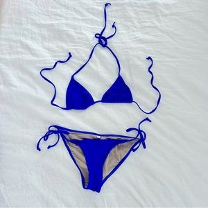 J.Crew string bikini top and string hipster bikini bottom